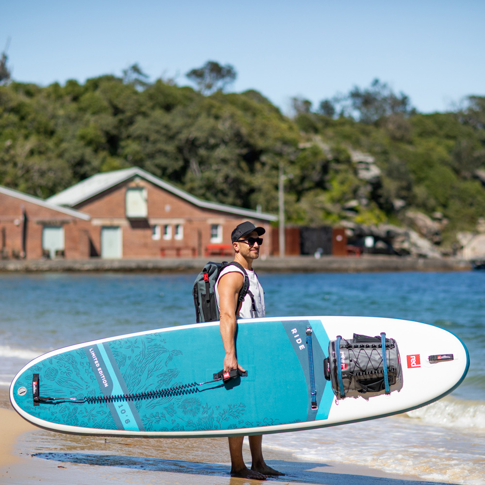 red paddle Ride Love the Oceans 10.6 ensemble sup gonflable bleu 4