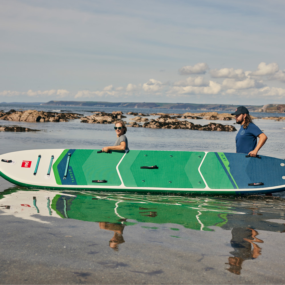 red paddle Tandem 15.0 ensemble de sup gonflable vert 4