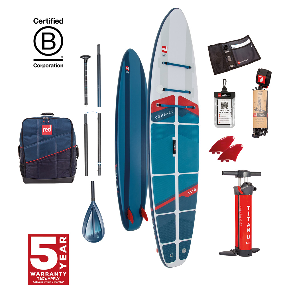 Compact 11.0 ensemble de sup gonflable bleu