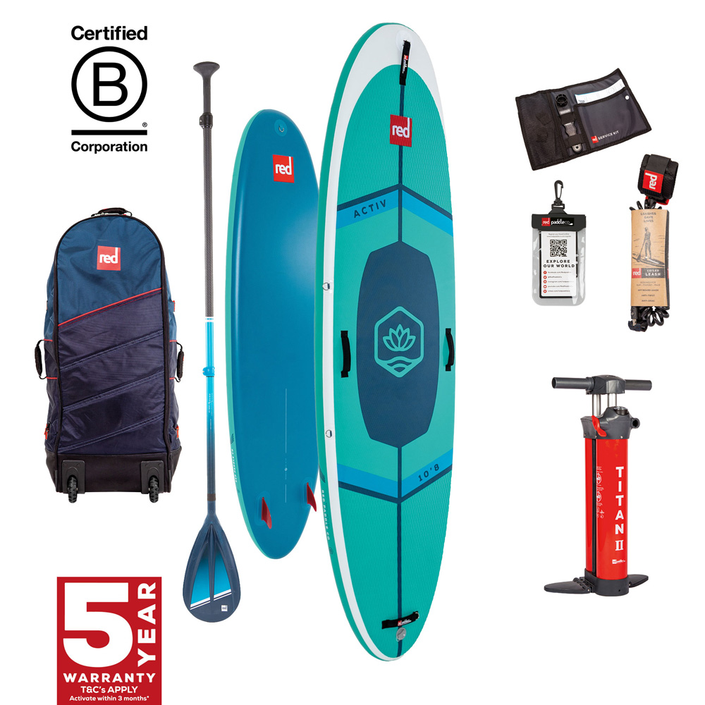 red paddle Activ 10.8 yoga ensemble de sup gonflable bleu foto 1