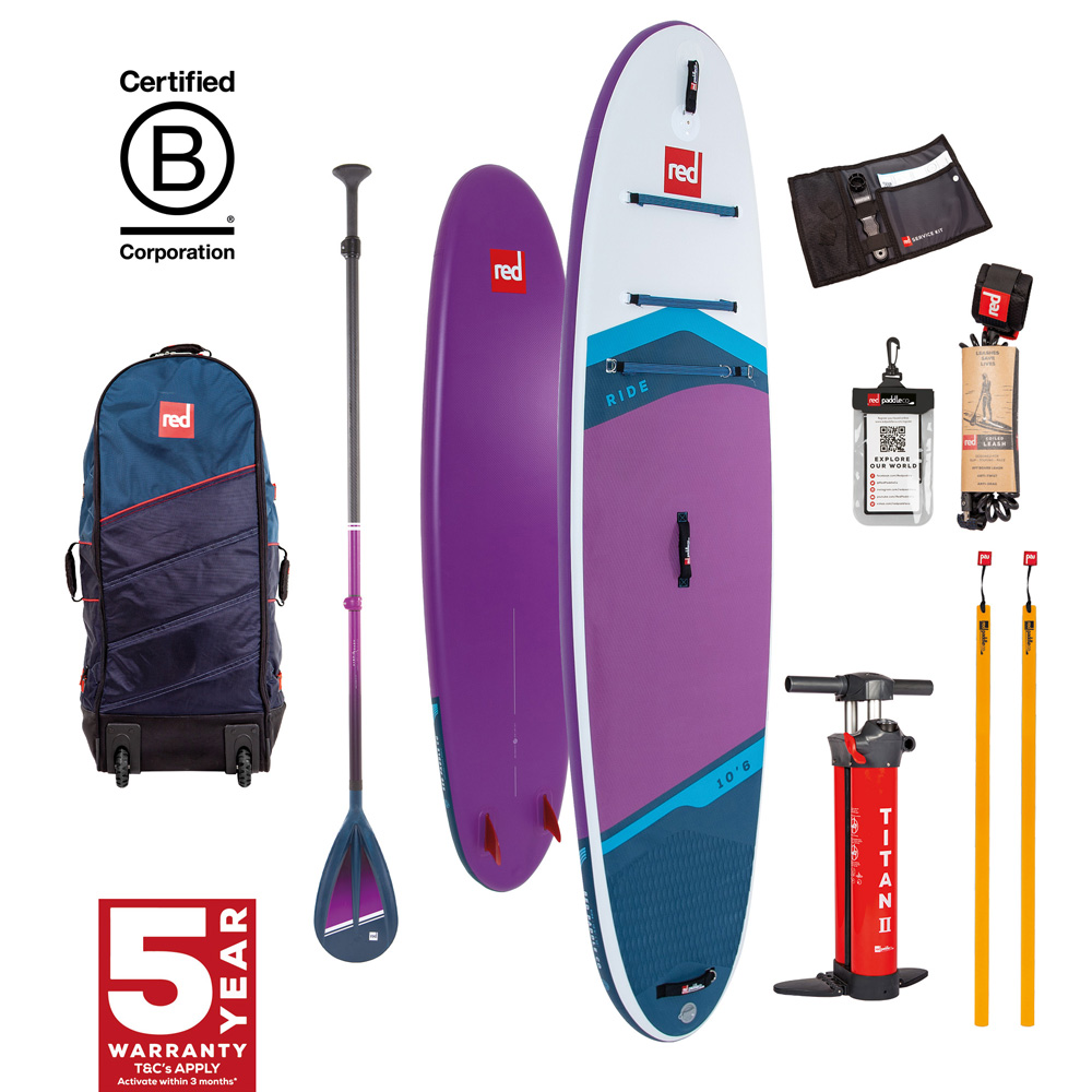 Ride CT 10.6 ensemble de sup gonflable violet