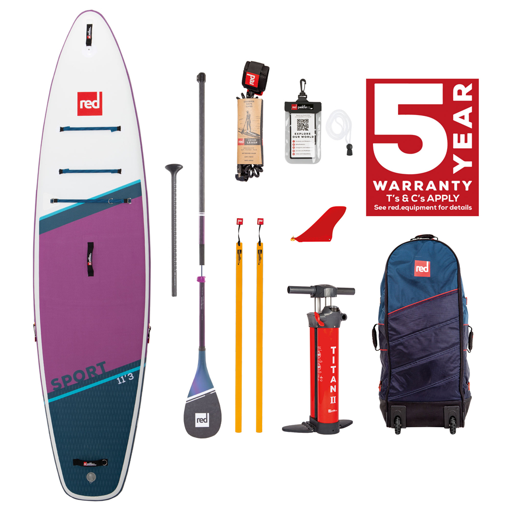 red paddle Sport HT 11.3 ensemble de sup gonflable violet foto 1