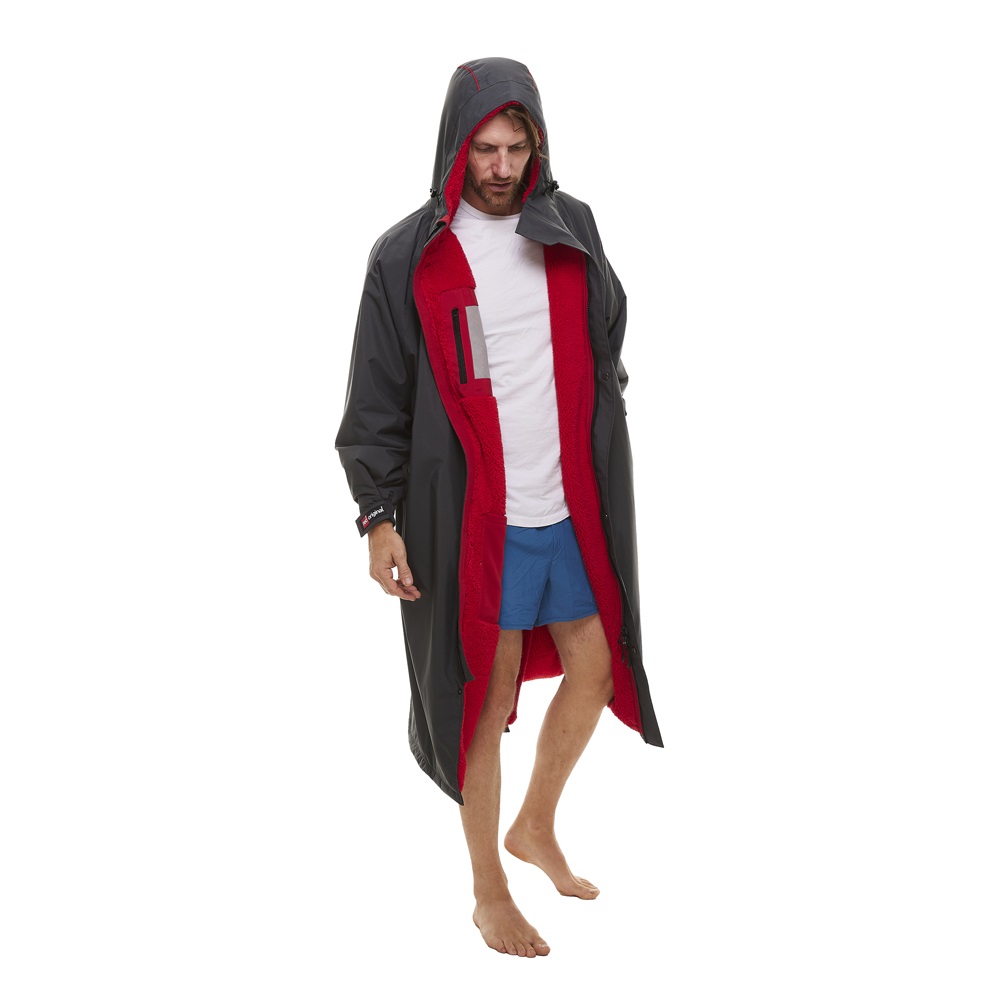 red paddle Pro Change poncho  à manche longues unisexe noir 2