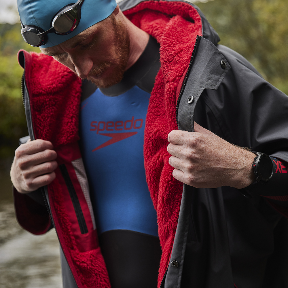 red paddle Pro Change poncho  à manche longues unisexe noir 4