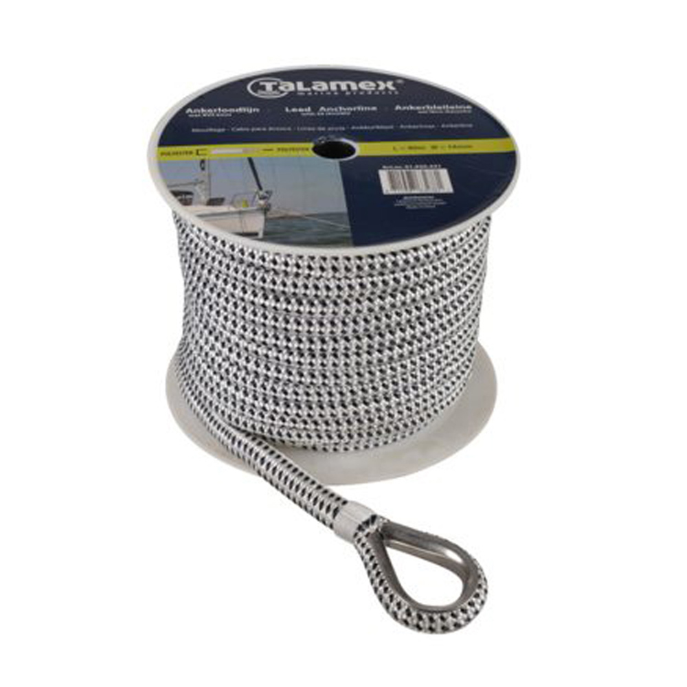 Talamex ligne d'ancrage polyester tressée avec plomb 12mm x 40m foto 1