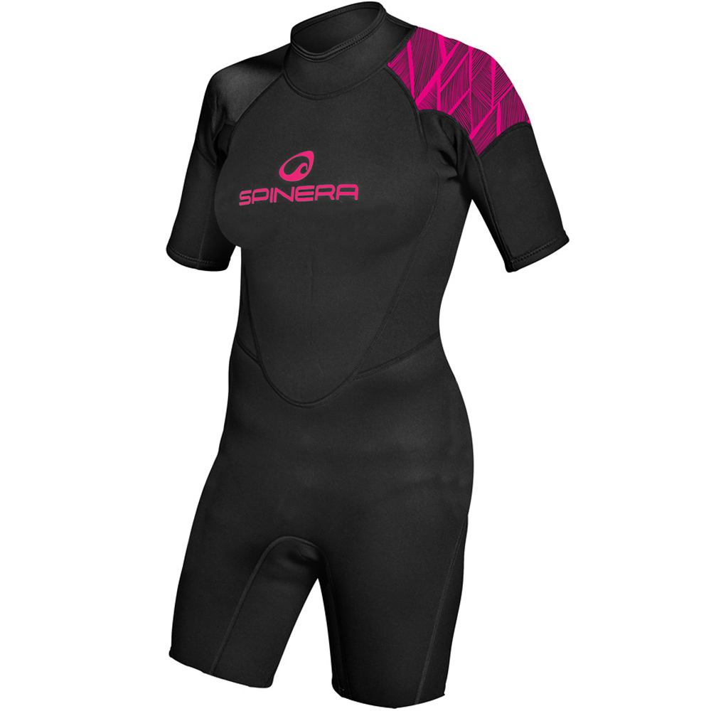 combinaison shorty pour femmes 2/2 rose