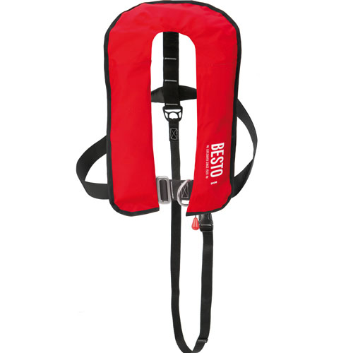 Besto gilet de sauvetage automatique 300N rouge foto 1