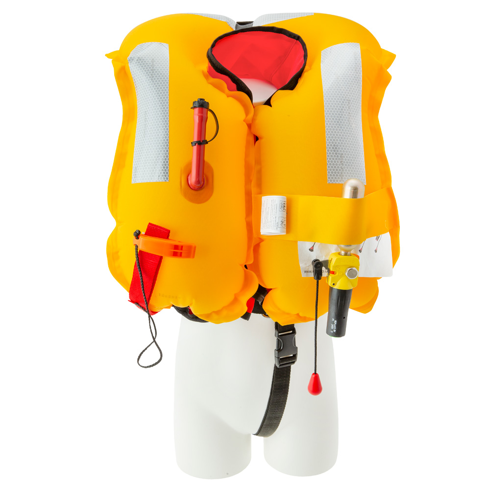 gilet de sauvetage automatique pro junior 100N rose 15-40kg