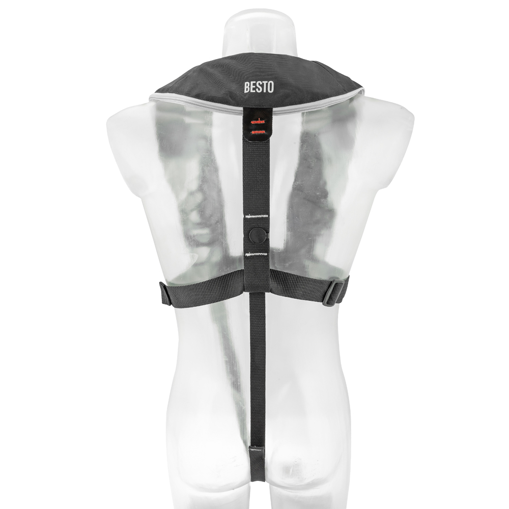 Besto Gilet de sauvetage automatique Comfort fit 180N zh noir/gris 3