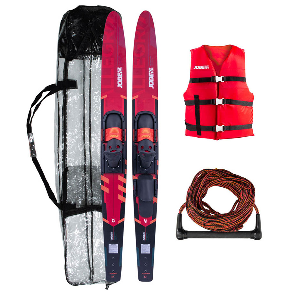 Jobe Allegre ensemble de ski nautique 67 inch rouge foto 1