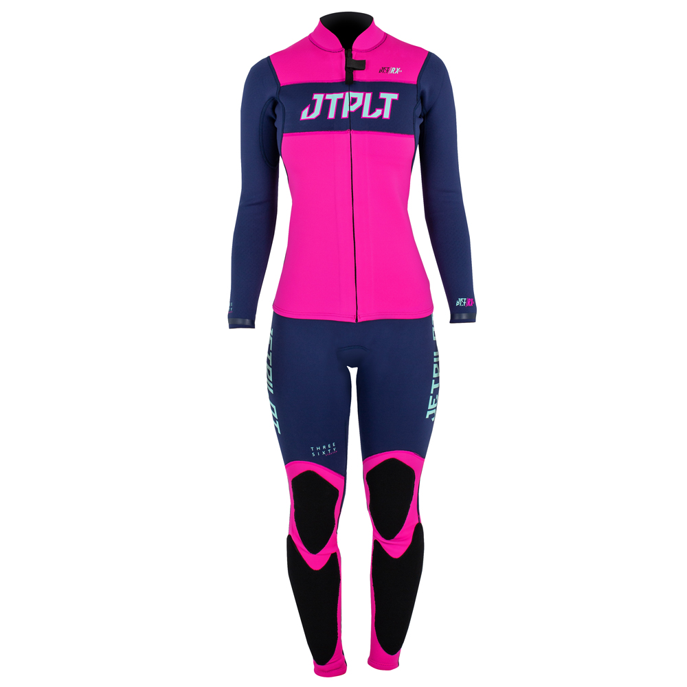 RX long jane combinaison femme avec veste navy/rose