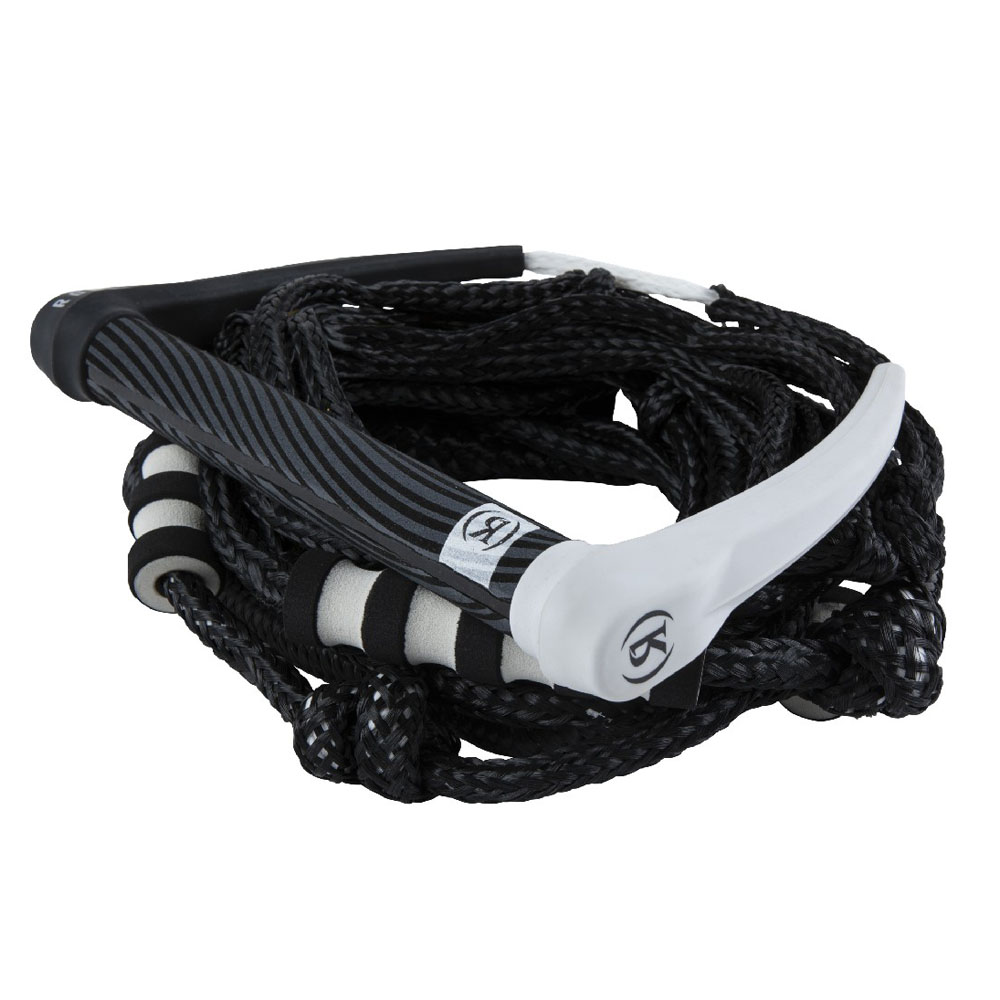 Silicone Bungee palonnier 10'' et corde de wakesurf blanche