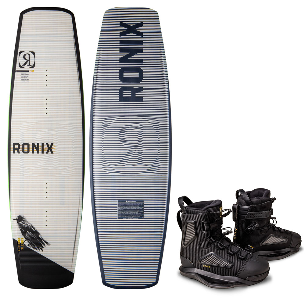 Kinetik set de wakeboard 150 cm avec chausses Kinetik