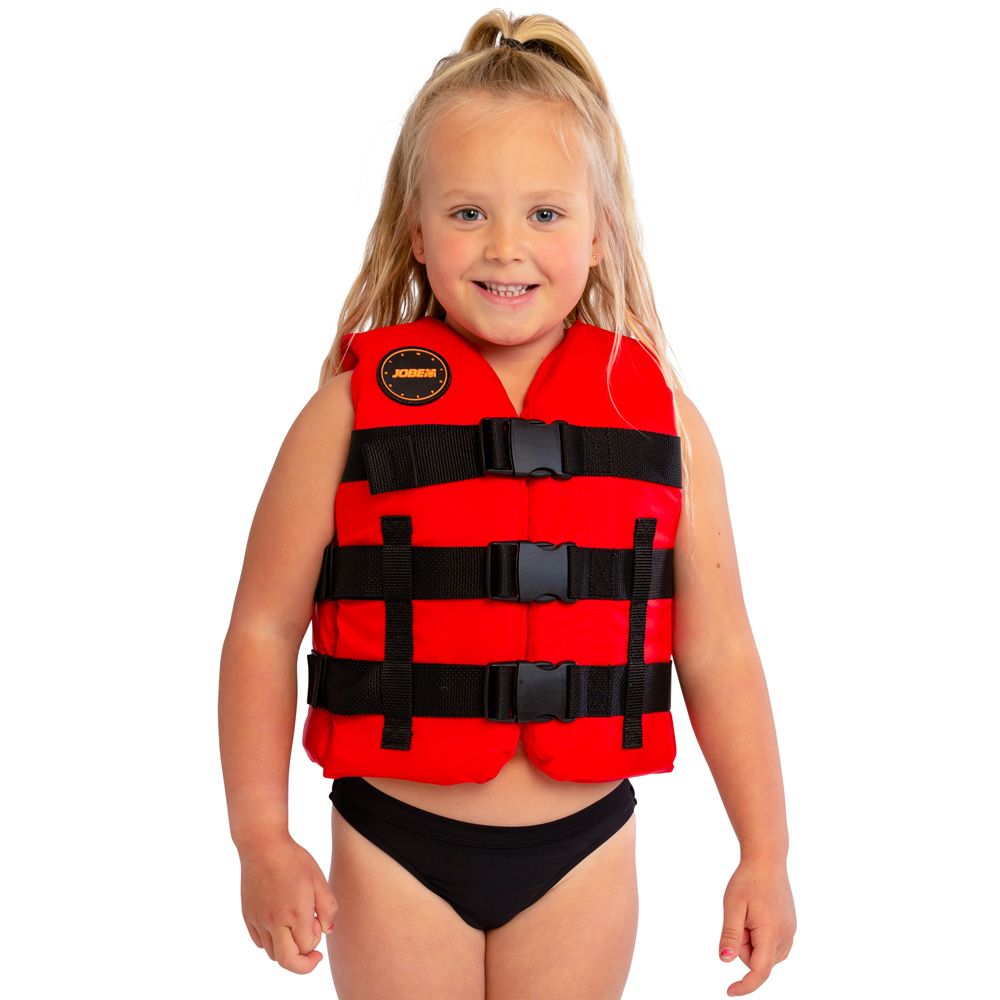 Nylon gilet de sauvetage 50N enfant rouge