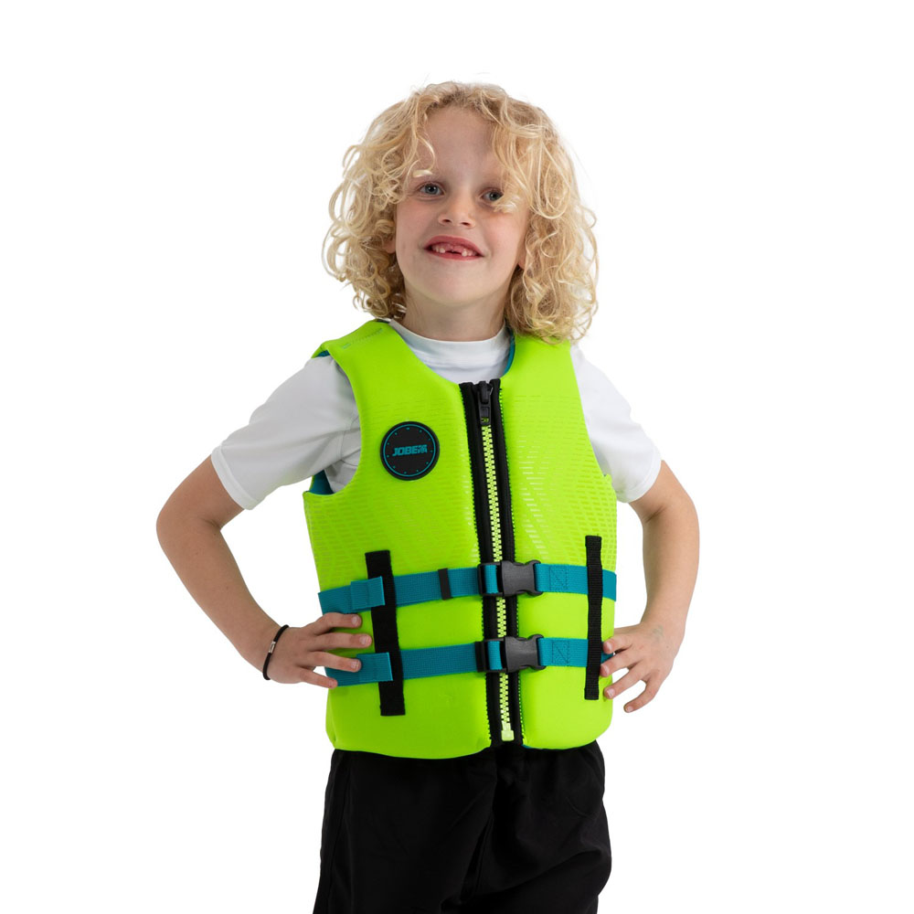Neoprene gilet de sauvetage enfant vert lime
