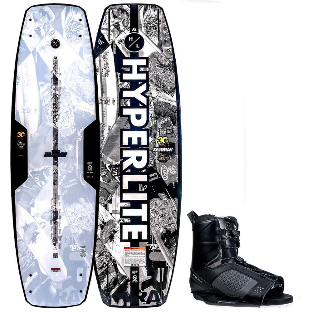 Hyperlite Murray wakeboard 150 cm avec chausses Team OT foto 1