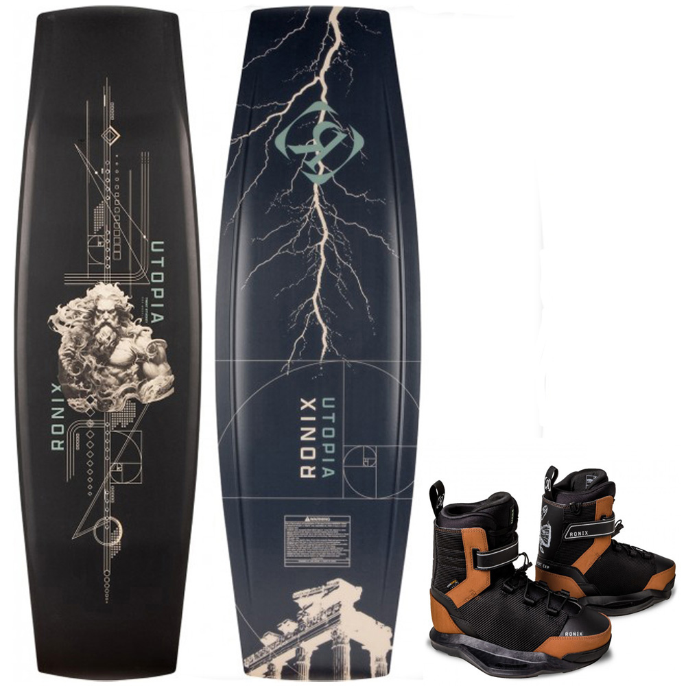 Utopia 147 cm ensemble de wakeboard avec chausses Diplomat