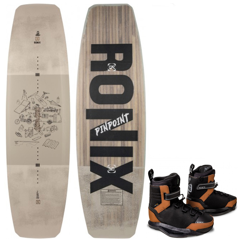 Pinpoint 142 cm ensemble de wakeboard avec chausses Diplomat