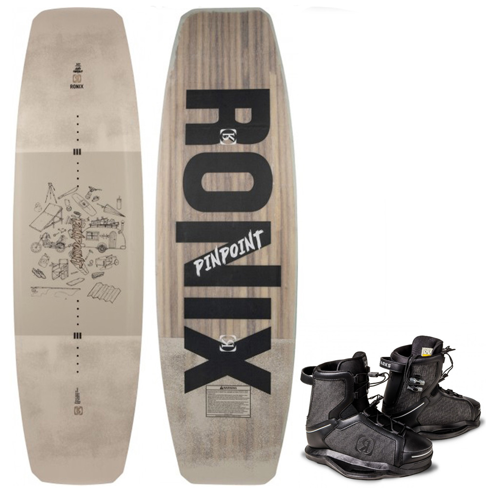 Pinpoint 142 cm ensemble de wakeboard avec chausses Parks