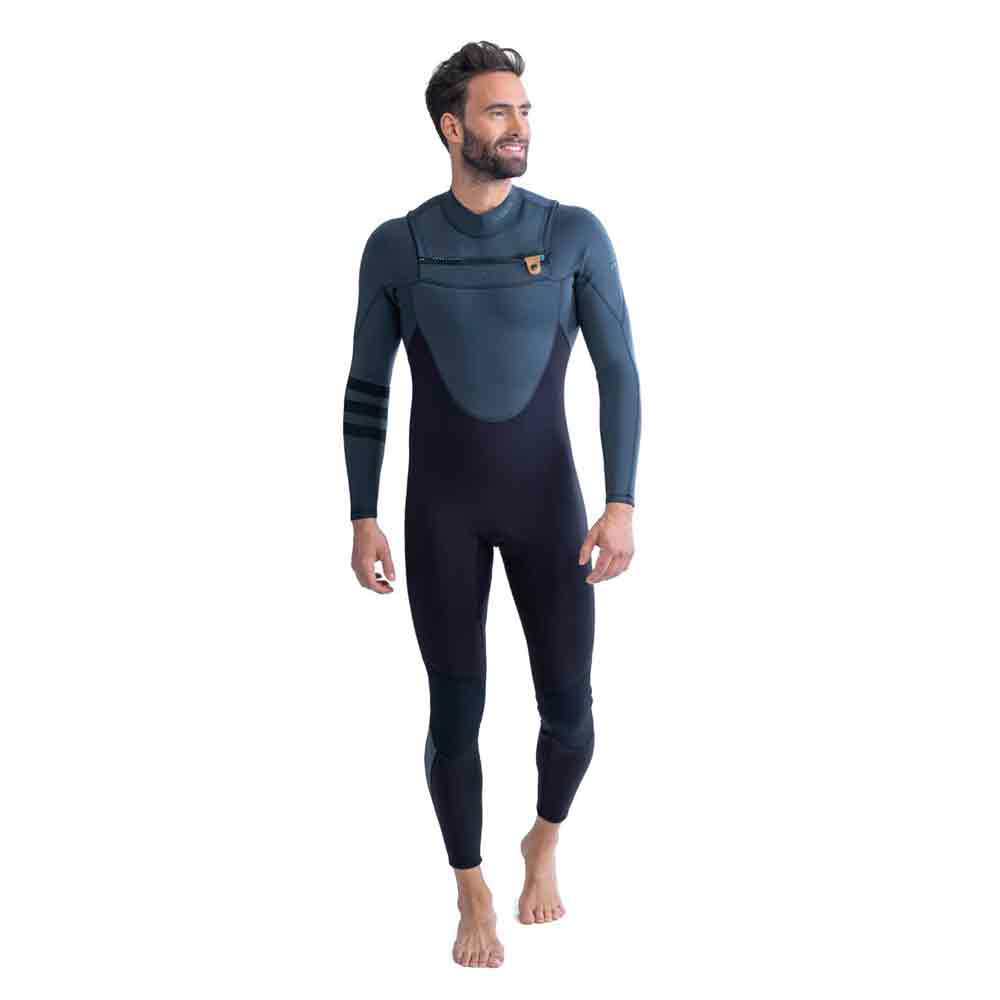 Perth fullsuit 3/2mm combinaison homme gris fermeture buste