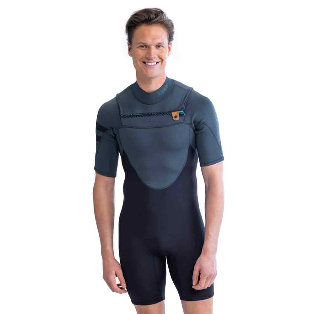 Jobe Perth shorty 3/2mm combinaison homme gris fermeture buste foto 1