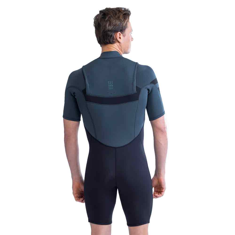Jobe Perth shorty 3/2mm combinaison homme gris fermeture buste 2