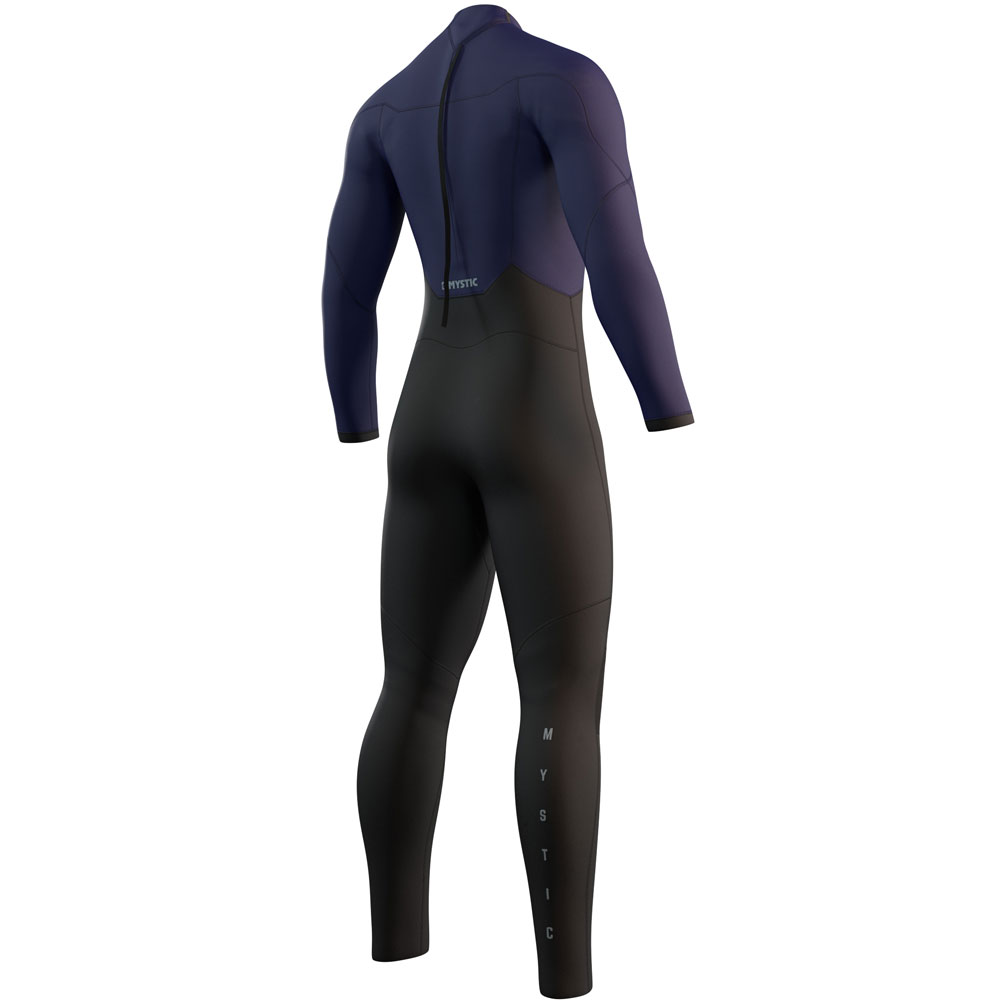 Mystic Star Fullsuit 3/2mm bleu nuit fermeture dos combinaison homme 2