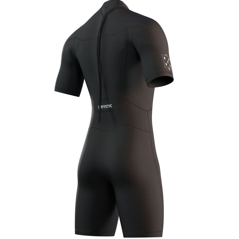 Mystic Brand Shorty 3/2mm Flatlock noir fermeture dos combinaison homme 2