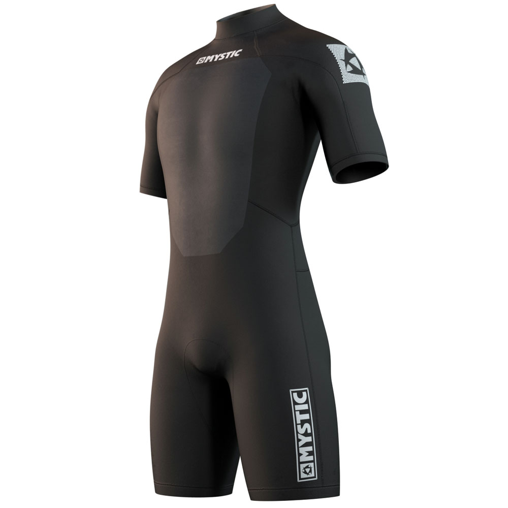 Mystic Brand Shorty 3/2mm Flatlock noir fermeture dos combinaison homme 4