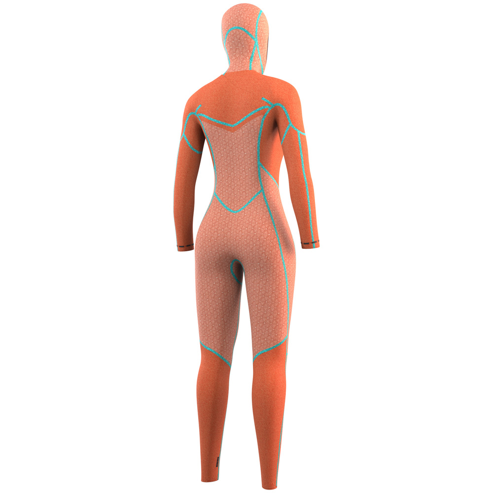 Mystic Gem Hooded fullsuit 6/4/3mm femme double fermeture noir 4