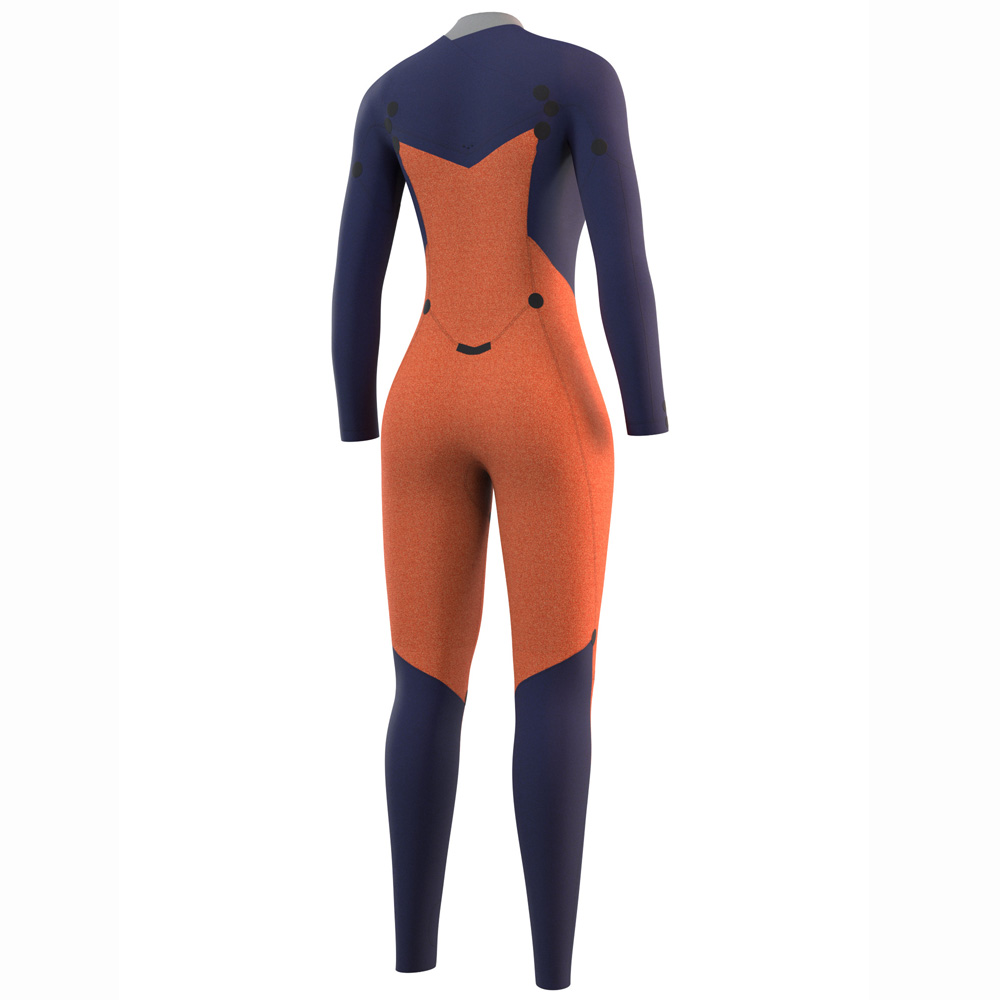 Mystic Dazzled fullsuit 5/3mm femme double fermeture bleu nuit 4