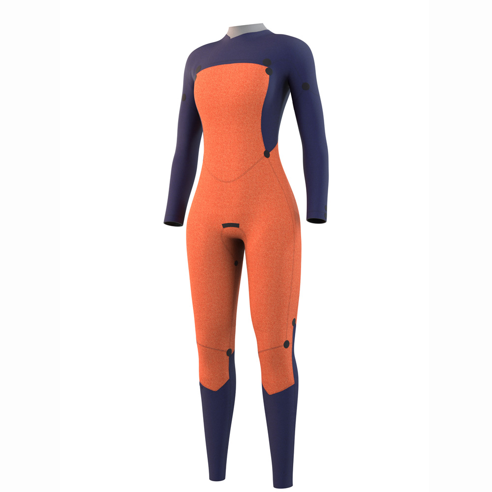 Mystic Dazzled fullsuit 5/3mm femme double fermeture noir 3