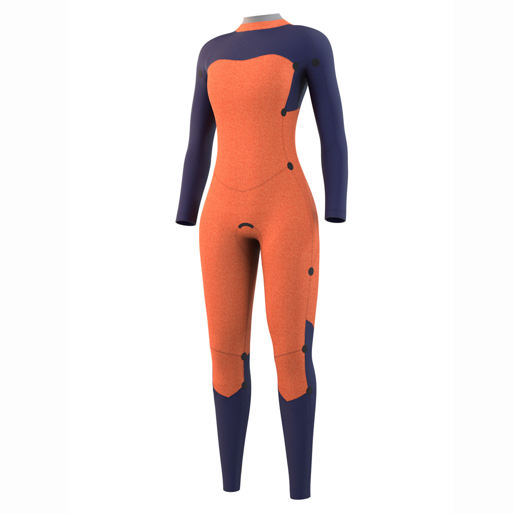 Mystic Dazzled fullsuit 5/3mm femme fermeture dos bleu nuit 3