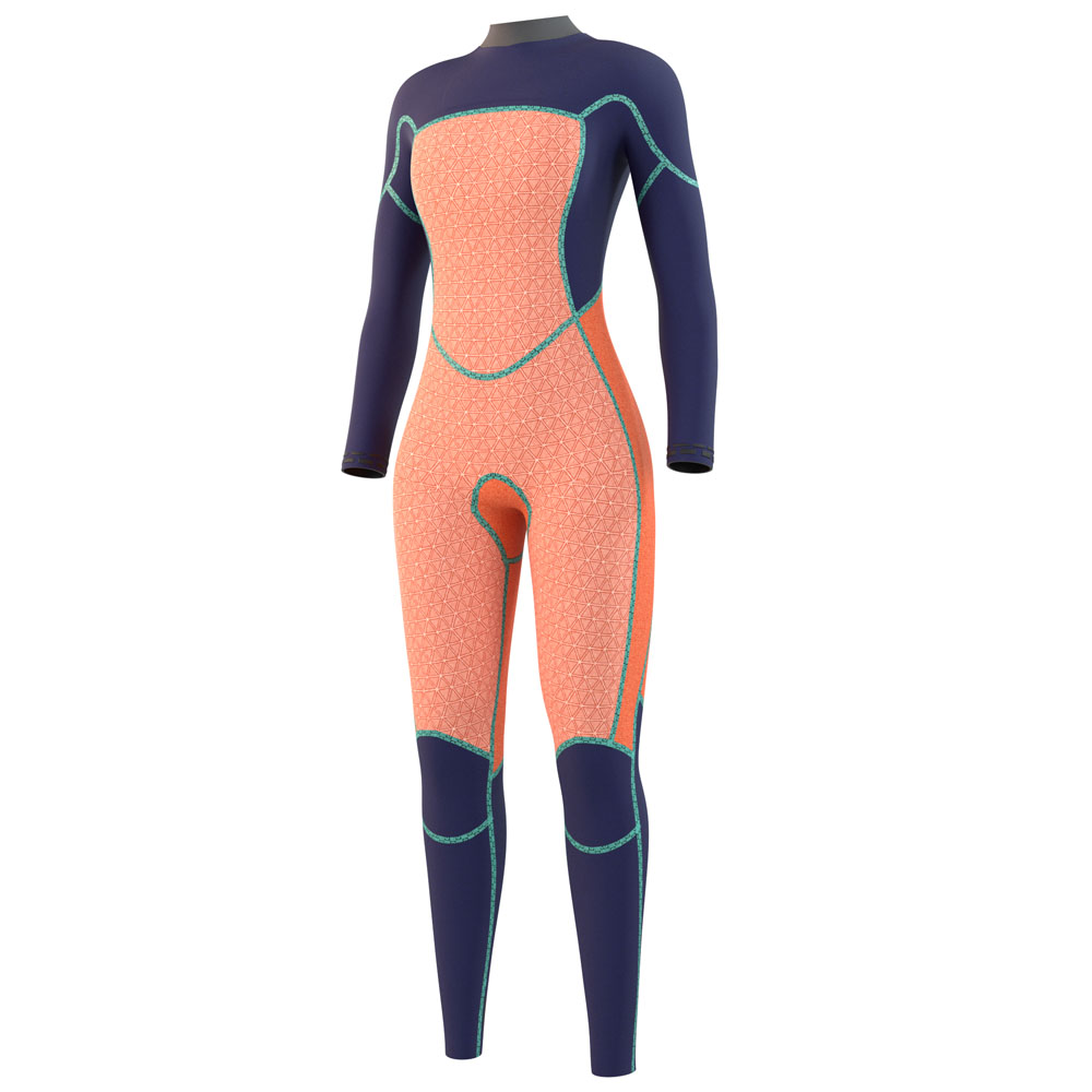 Mystic Jayde fullsuit combinaison femme 4/3mm double fermeture avant noir 3