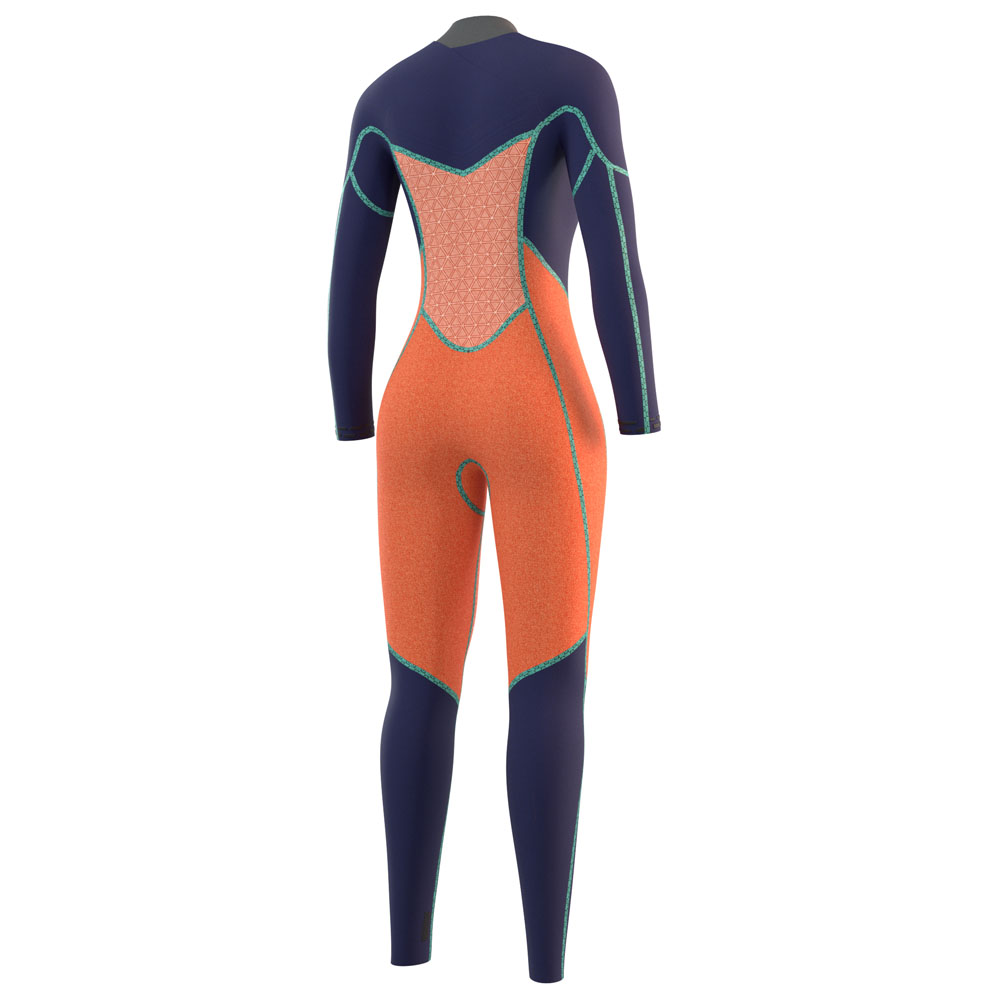 Mystic Jayde fullsuit combinaison femme 3/2mm double fermeture avant bleu marine 4