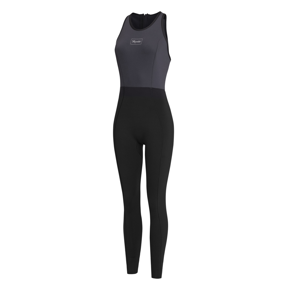 Mystic Lunar Long John combinaison femme 2/2mm noir fermeture dos 2