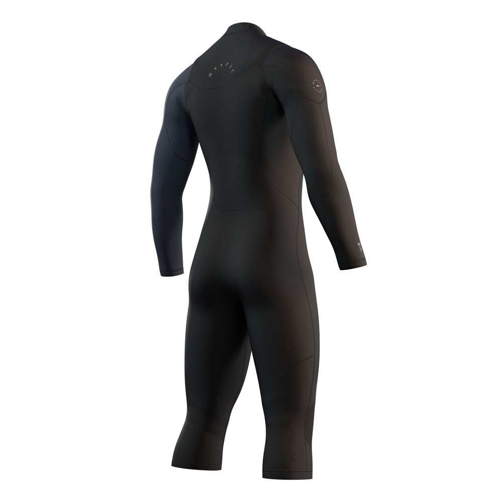 Mystic Marshall Longarm Shortleg 4/3mm homme noir fermeture avant 2