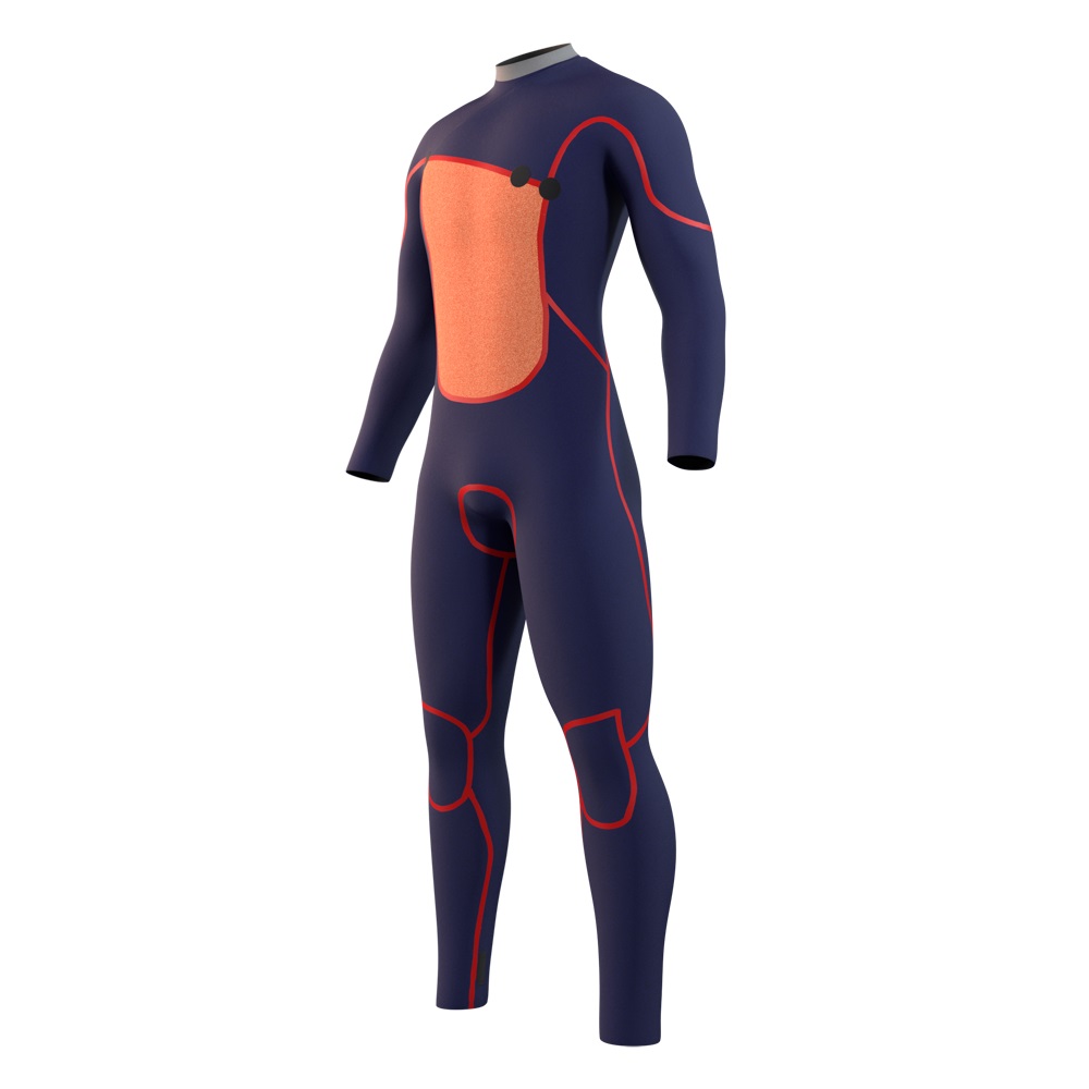 Mystic The One fullsuit combinaison homme 4/3mm Zipfree rouge 3