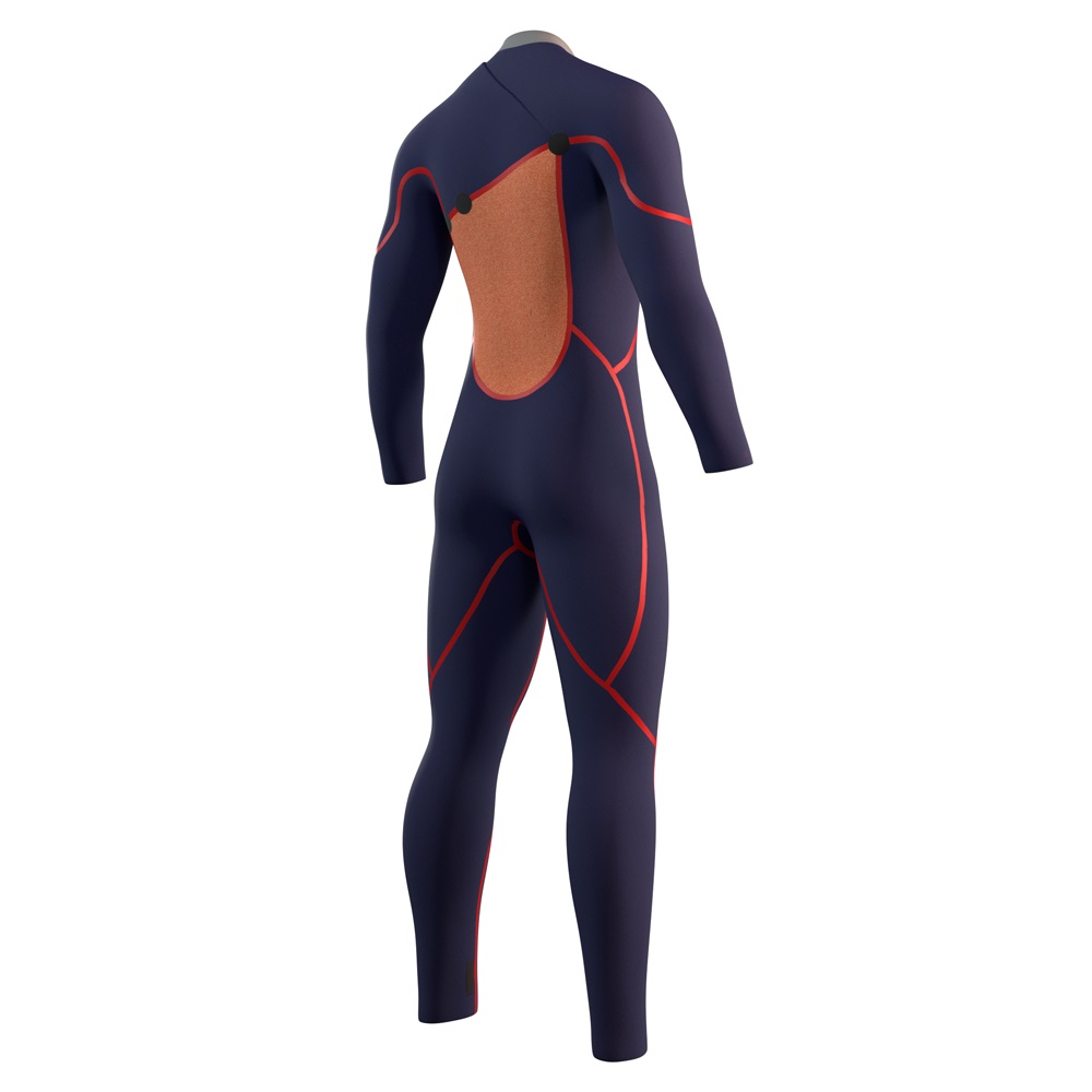 Mystic The One fullsuit combinaison homme 4/3mm Zipfree rouge 4