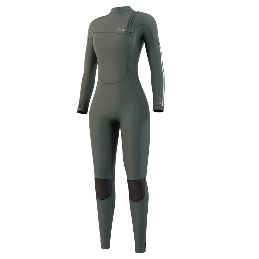 Mystic The One fullsuit wetsuit 4/3mm Zipfree femme vert olive foto 1