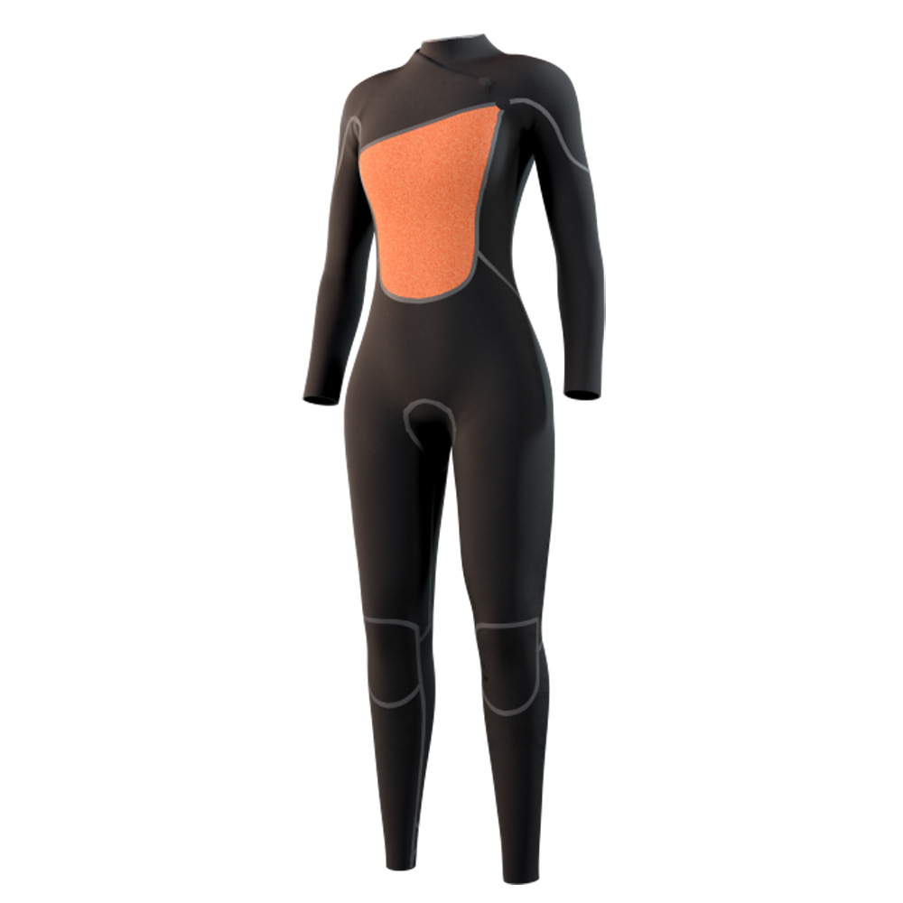 Mystic The One fullsuit 3/2 mm femme noir zipfree 3