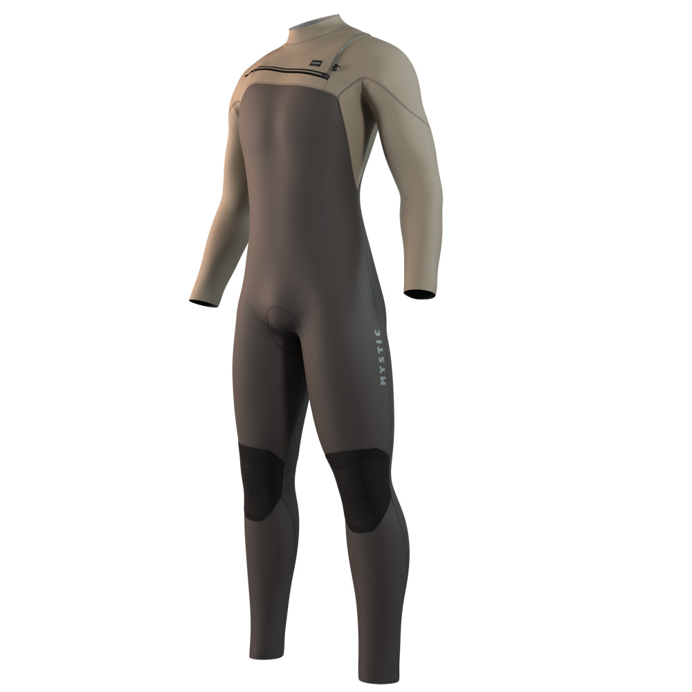 Mystic Motion Fullsuit 4/3mm combinaison homme beige avec fermeture avant foto 1