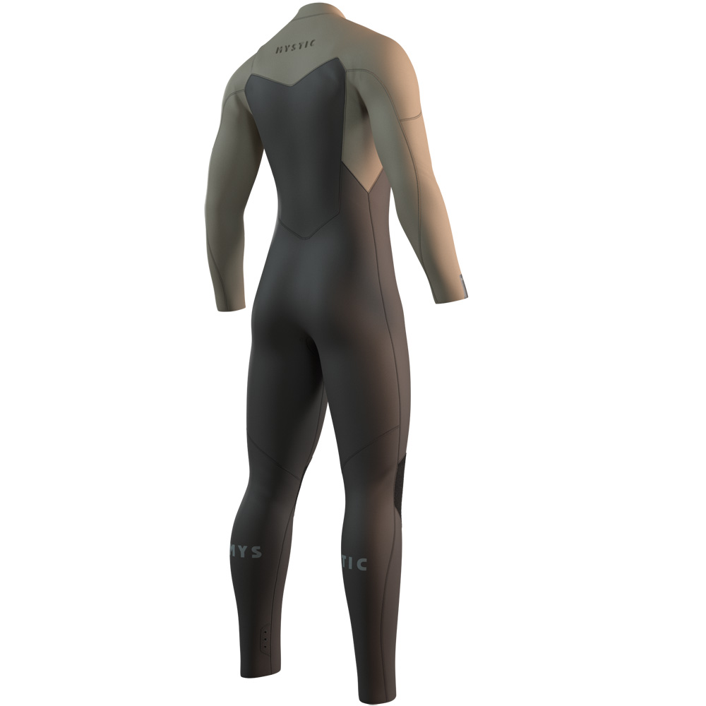 Mystic Motion Fullsuit 4/3mm combinaison homme beige avec fermeture avant 2