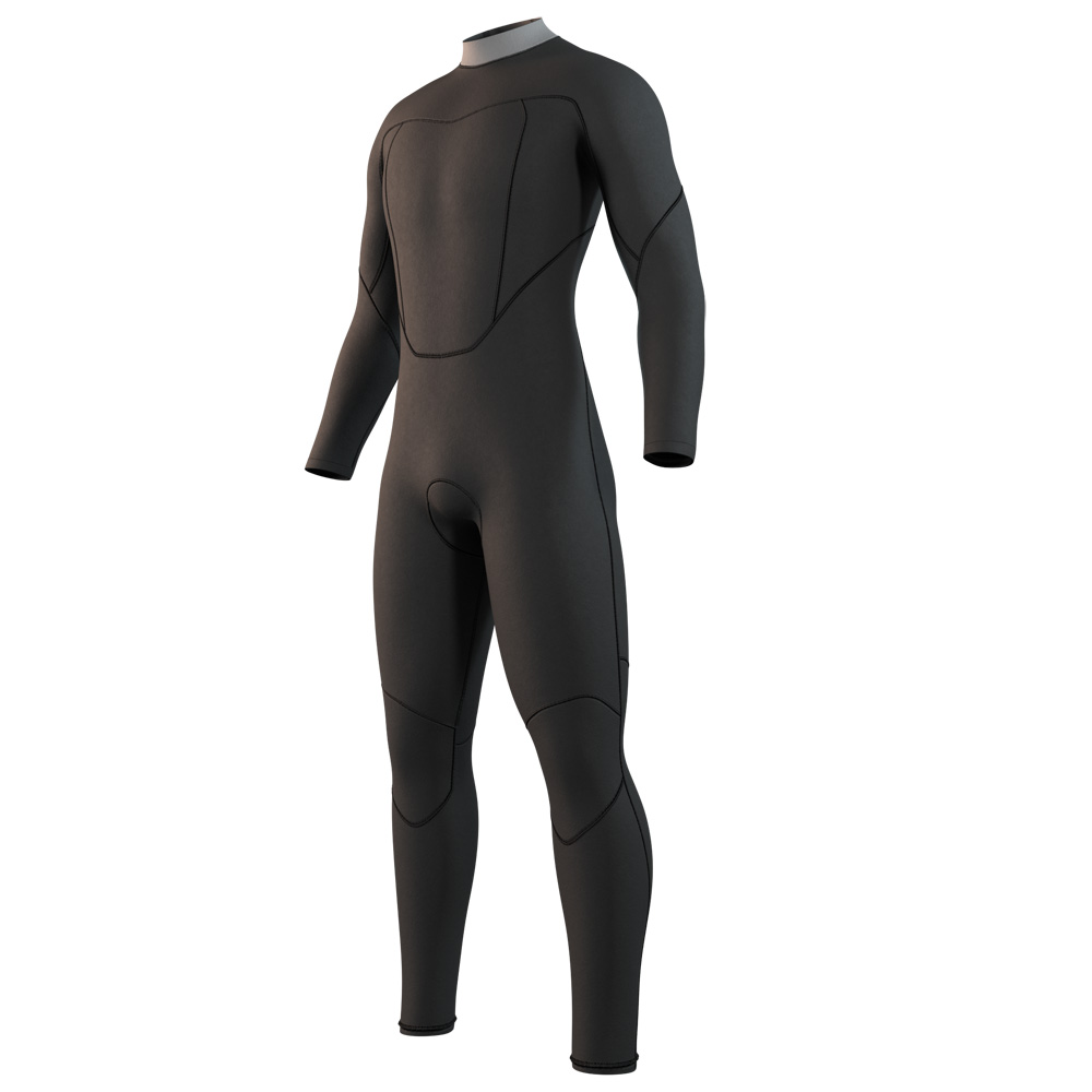 Mystic Brand Fullsuit 3/2mm combinaison homme noire avec fermeture dorsale 3