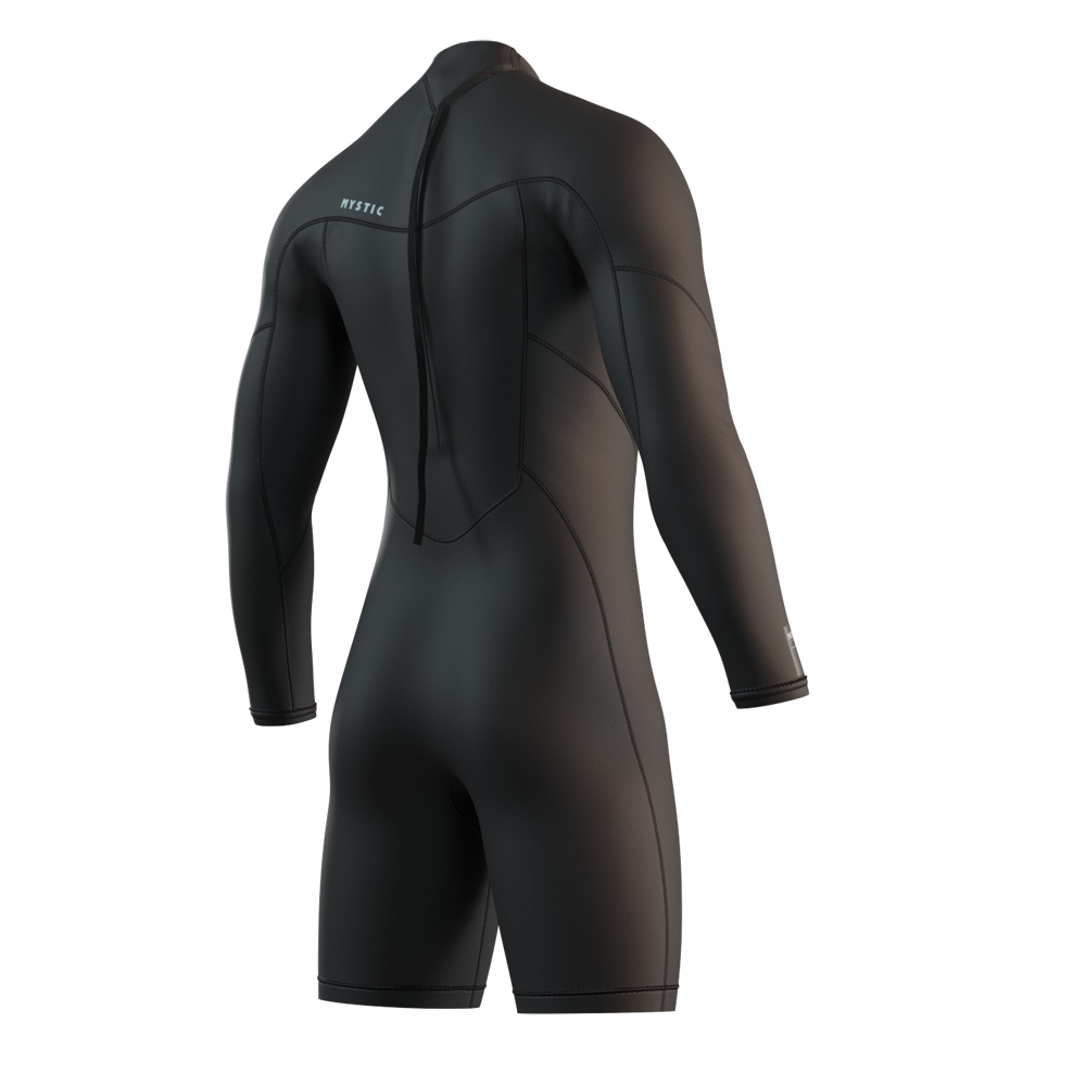 Brand Longarm Shorty 3/2mm combinaison homme noire avec fermeture dorsale