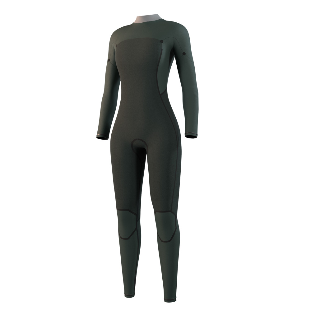 Mystic Haven Fullsuit 5/3mm combinaison femme violette avec double fermeture avant 3