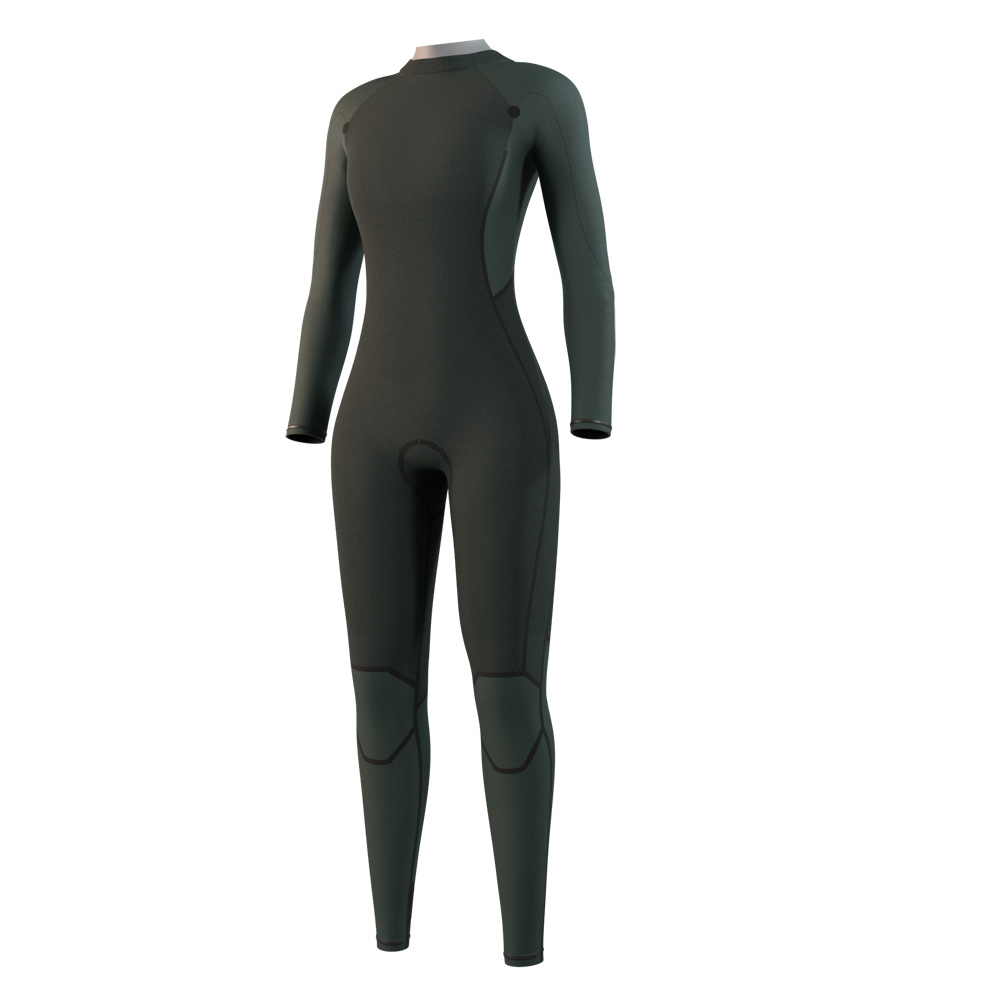 Mystic Haven Fullsuit 4/3mm combinaison femme noire avec fermeture dorsale 3