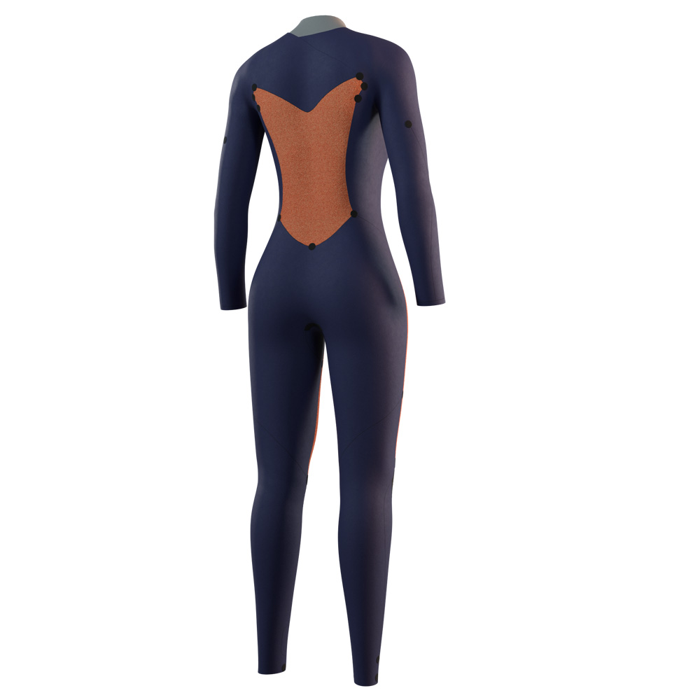 Mystic Star Fullsuit 5/3mm combinaison femme noire avec double fermeture avant 4