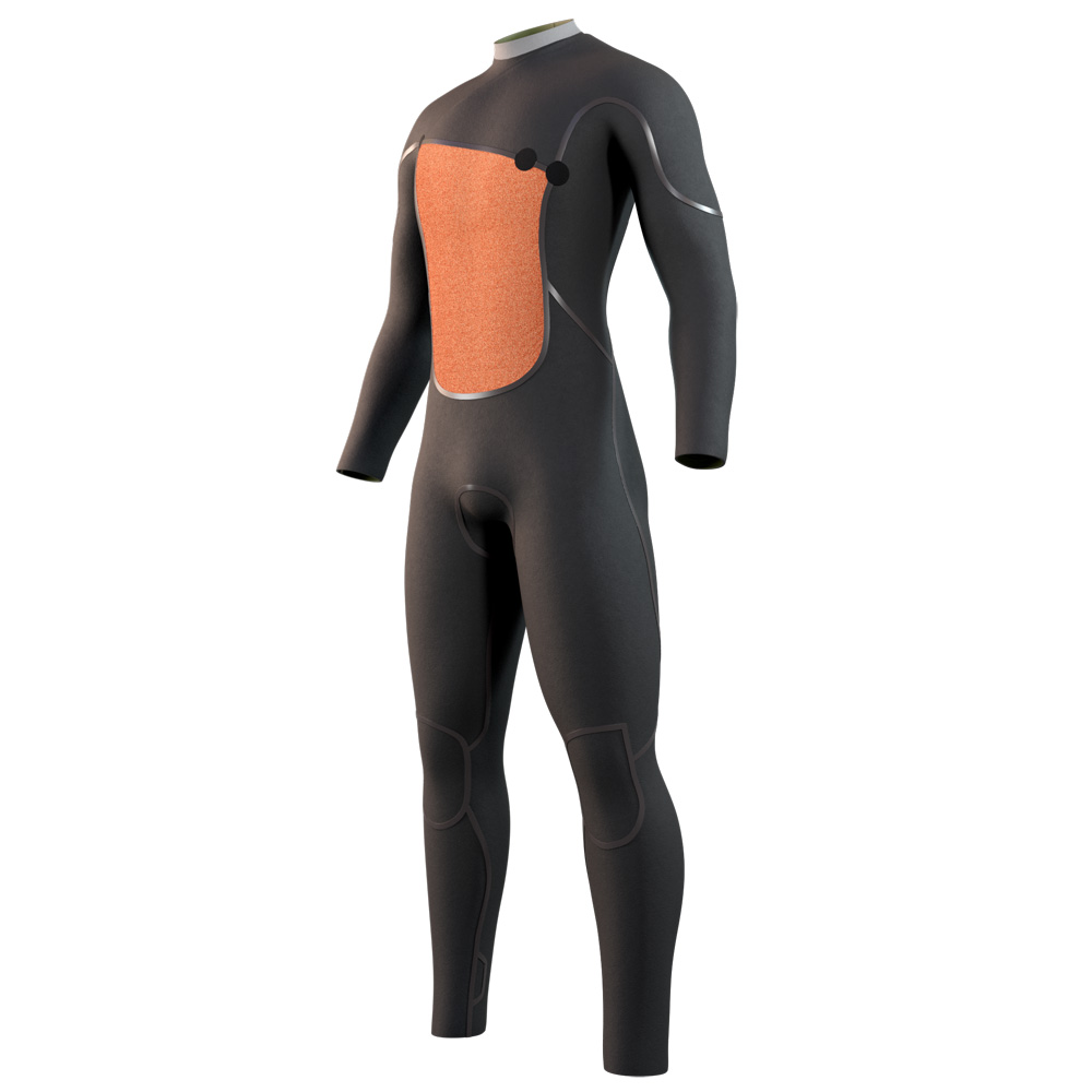 Mystic The One fullsuit 4/3 mm zipfree homme vert 3