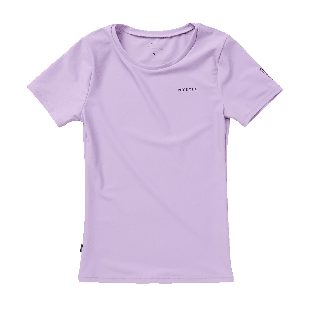 Star rash guard manches courtes femme violet